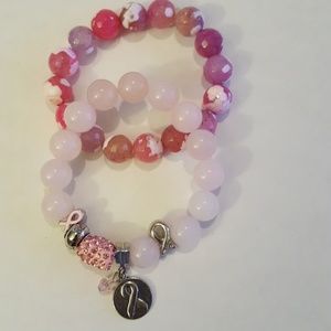 Fight Cancer Braclets 2PC SET